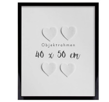 Cornice porta oggetti 3D cornice portafoto legno riempimento cornice maglia nera fai da te 40x50 cm