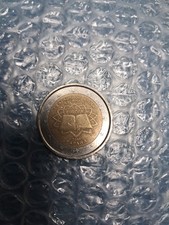 SPAGNA  - 2007  moneta da 2 euro 50° Anniversario Trattati di Roma circolata MB