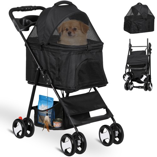 Passeggino per cani pieghevole - passeggino,