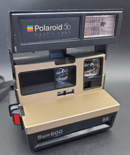 Macchina fotografica istantanea Polaroid Sun 600 SE testata funzionante cinghia pulita vintage anni 80