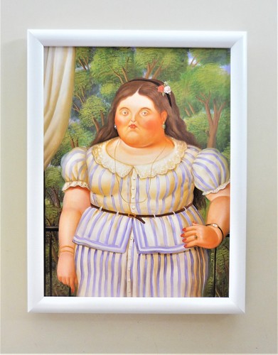 Quadro donna balcone - al, di