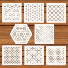 8pz Kit Stencil Sashiko in