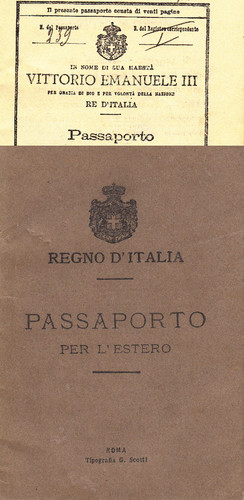 Regno italia passaporto - d'italia,