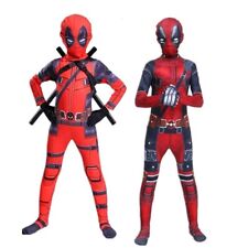 Costume Halloween Carnevale Supereroe Deadpool Bambini Maschera Cosplay