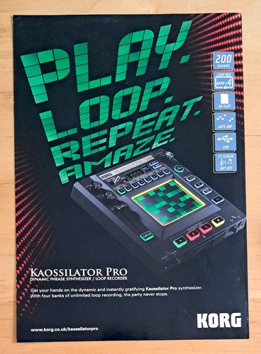 Pubblicità rivista korg - pubblicità,