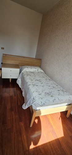 Letto noce con testata - in,