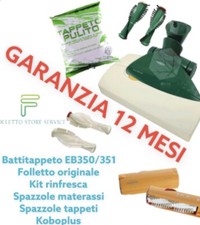 BATTITAPPETO FOLLETTO EB350 EB351 KIT RINFRESCA SPAZZOLE MATERASSI TAPPETI