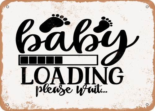 Insegna metallo baby - in,