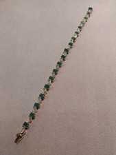 Bracciale in oro e smeraldi