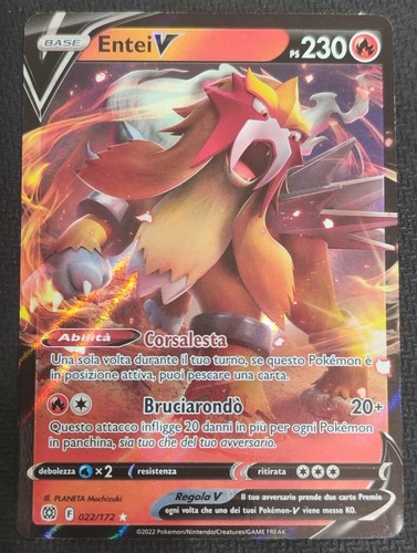 Entei 022 172 brs pokemon - entei, v