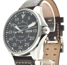 [Quasi come nuovo/scatola] HAMILTON Khaki Aviation Pilot H646110 42 mm orologio da uomo al quarzo