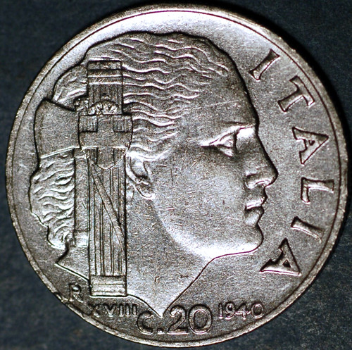 Italy centesimi 1940 75 - 1940,