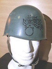 elmetto GRIGIO VERDE  m33 - Carabinieri con fiamma anni 50