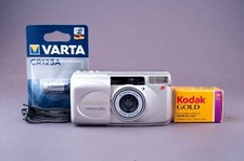 Olympus Superzoom 80G 35 mm fotocamera punta e scatta pellicola SCATOLA