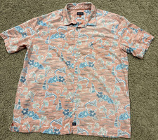 Salt Life XXL Ocean Drift tessuto corallo abbottonato salato vivo