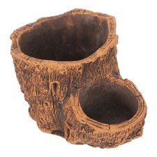  Fioriere in legni artificiali, vasi da fiori in cemento vintage, ceppi rustici,