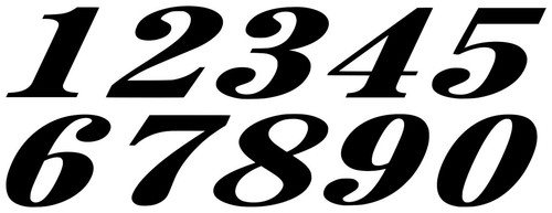 Foglio numeri corsa - numeri,