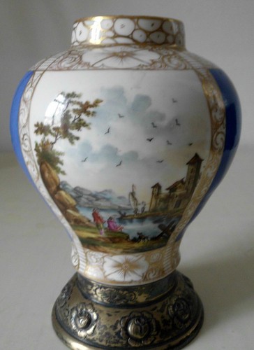 Vaso porcellana potschappel - porcellana,