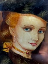 ANTICO DIPINTO MINIATURA SU