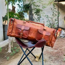 ag bagaglio da viaggio in pelle originale borsone palestra vintage marrone notte