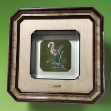 ? SALVADOR DALI Florals Water-Hybiscus Swan bassorilievo argento 800 del 1987