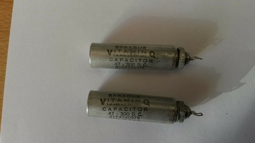 Condensatore sprague vitamin - sprague, q