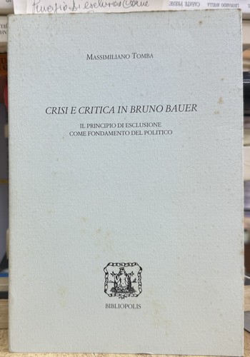 Tomba crisi e - (filosofia),