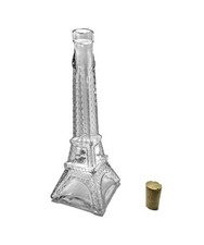 2 Bottiglie vuote Torre Eiffel: H cm 34,5 e Eiffel Tower Perfume Bottle anni '50