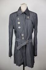 BYBLOS TRENCH GIUBBINO GIACCA LINO DONNA Tg L WOMEN VINTAGE CASUAL JACKET LINEN