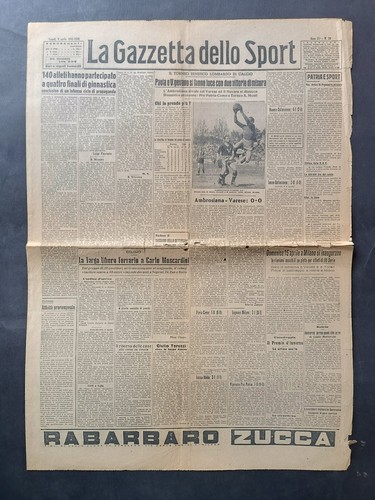 Gazzetta dello sport - anno, 1945