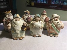 RARO Presepe In Gesso con 6