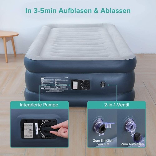 Materasso gonfiabile letto ad - materasso, gonfiabile,
