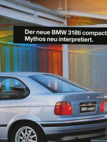 Brochure bmw serie e36 - bmw, solo