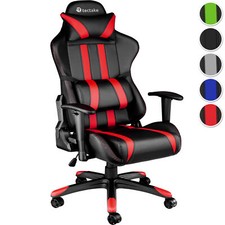 Poltrona sedia ufficio per casa studio sportiva racing gaming ergonomico rosso n