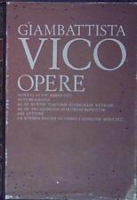 GIAMBATTISTA VICO OPERE  Rizzoli