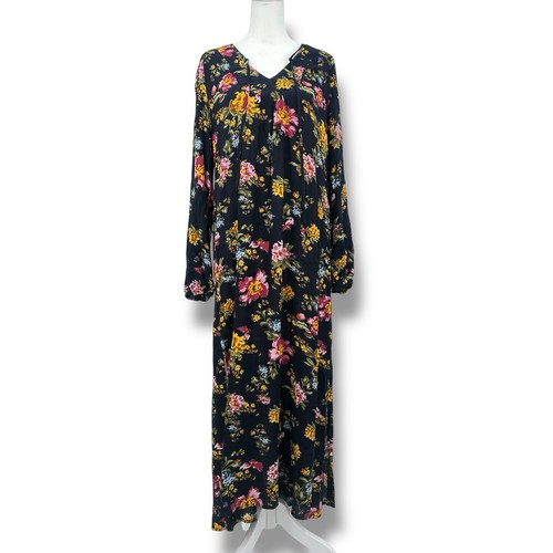 Maxi abito natural life - natural, nero