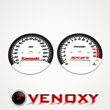 Kawasaki ZX-6R Ninja 600 1998-1999 Manometro Facce MPH BIANCO