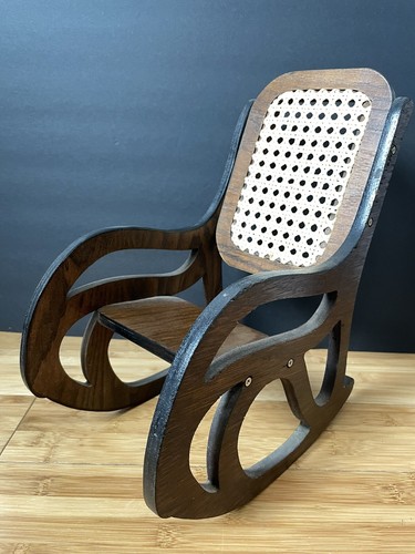 Sedia dondolo bambola - a, legno