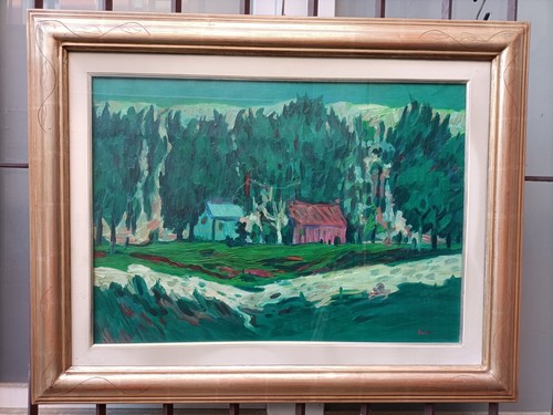 Quadro dipinto olio su - -,