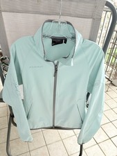 Giacca a vento donna Mammut verde schiuma di mare taglia media tasche full zip