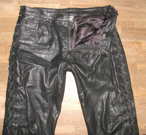 Hard leather stuff jeans - stuff,