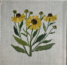 Ricamo danese vintage disegni floreali HELENIUM motivo punto croce 5x5