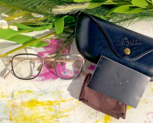 Persol cornici titanio oro - in,