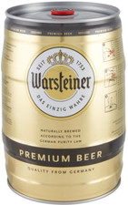 Fusto da 5 litri Warsteiner Premium Birra alla Spina Tedesca 4,8% con rubinetto