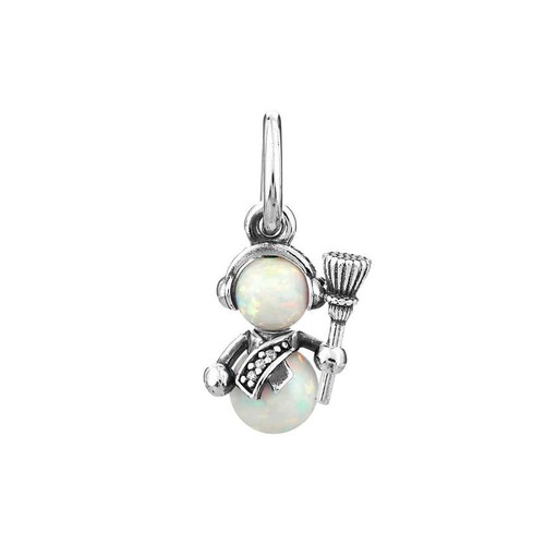 Pandora opalescent snowman - opalescent,