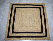 Tappeto quadrato in juta