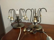 COPPIA DI LAMPADE TAVOLO SFERE