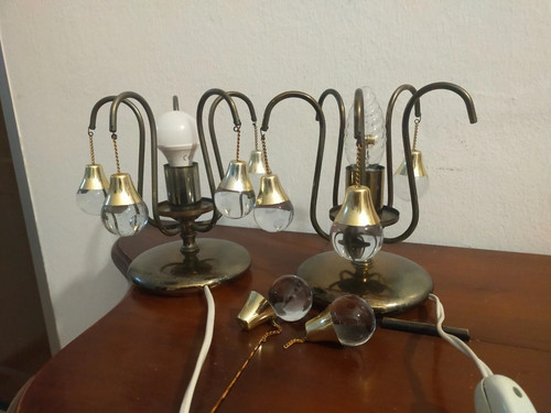 Coppia lampade tavolo sfere - di,