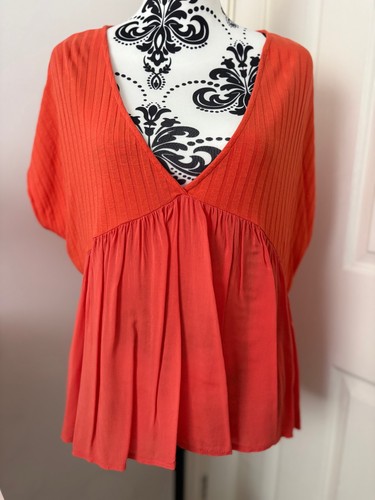 Top oversize arancione zara - top,