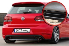 Diffusore posteriore Noak ABS parte centrale per VW Golf 6 GTI nero lucido
